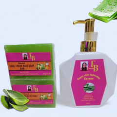 Fabby Serum &  Soap (2) Gel d'Aloe Vera biologique de Freshly