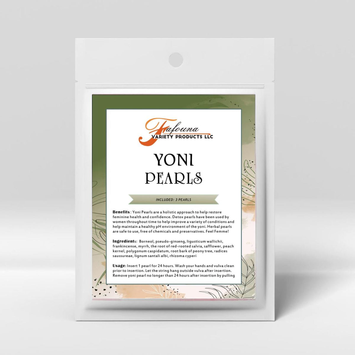 Herbal Yoni Detox Pearls Tampons Vaginal Clean Point Beauty Wellness yoni pearl amincissante- Fafouna