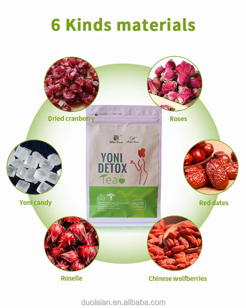 Natural Herb Yoni Products Private Label Cycle Menstrual Pain Relief Tea Women Cleanse Womb Detox Tea Yoni Womb Tea